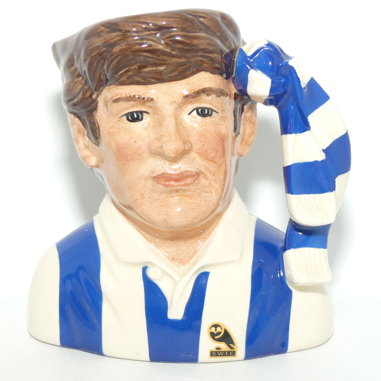 D6958 Royal Doulton small character jug Football Supporter Sheffield Wednesday | #1