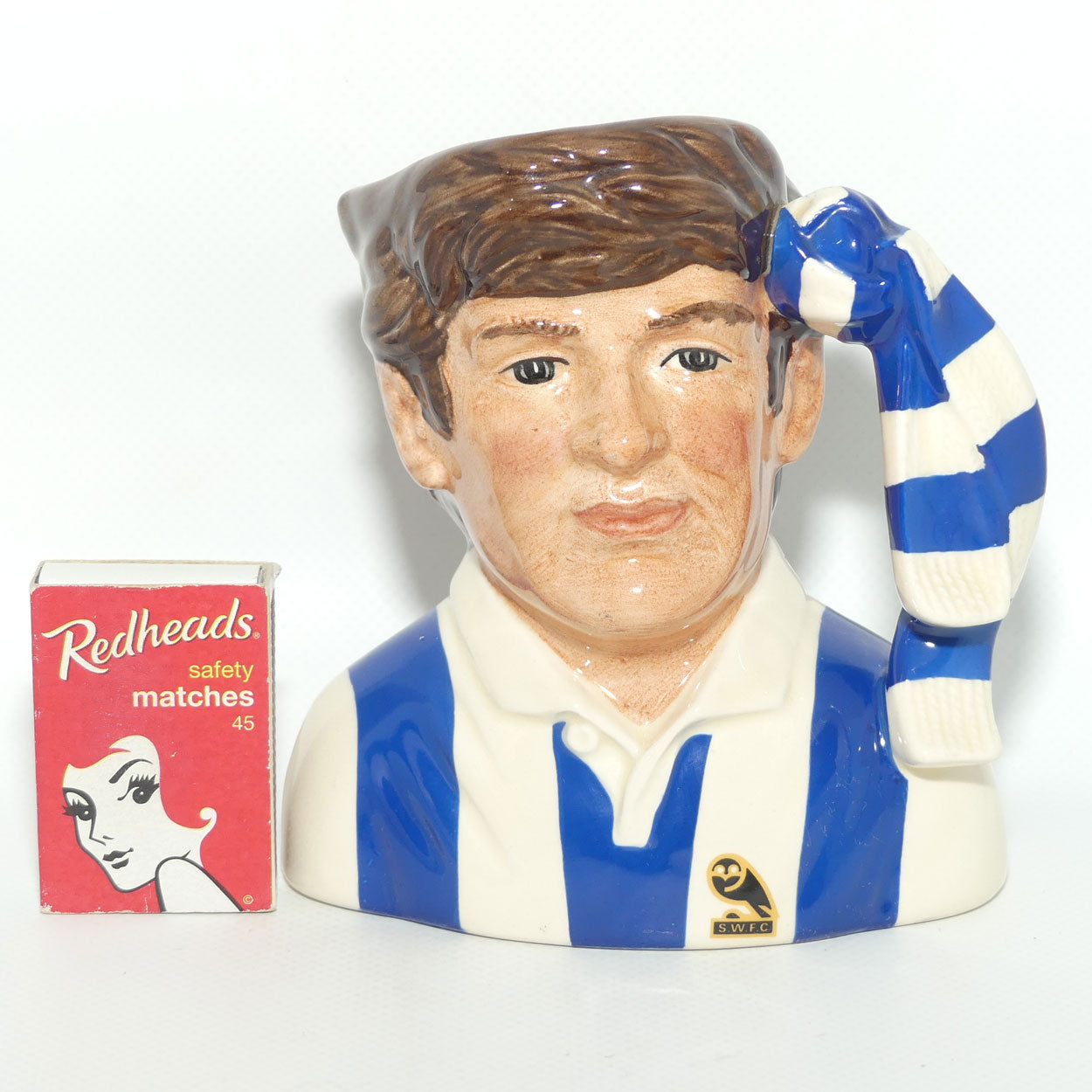 D6958 Royal Doulton small character jug Football Supporter Sheffield Wednesday | #1