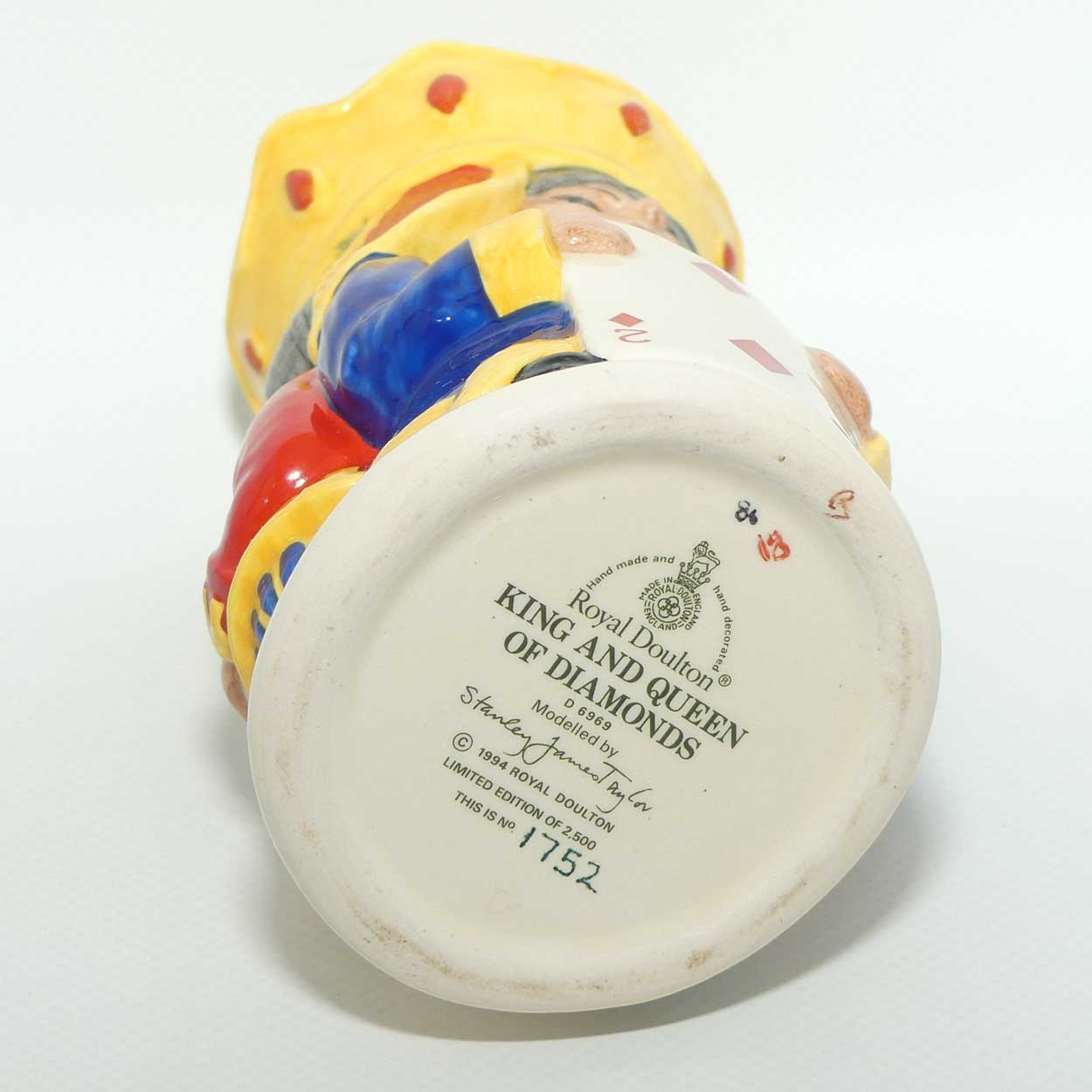 D6969 Royal Doulton toby jug King and Queen of Diamonds | LE 1752/2500