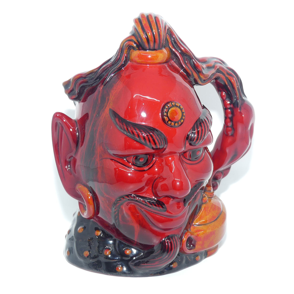 D6971 Royal Doulton large character jug Aladdin's Genie | Flambe