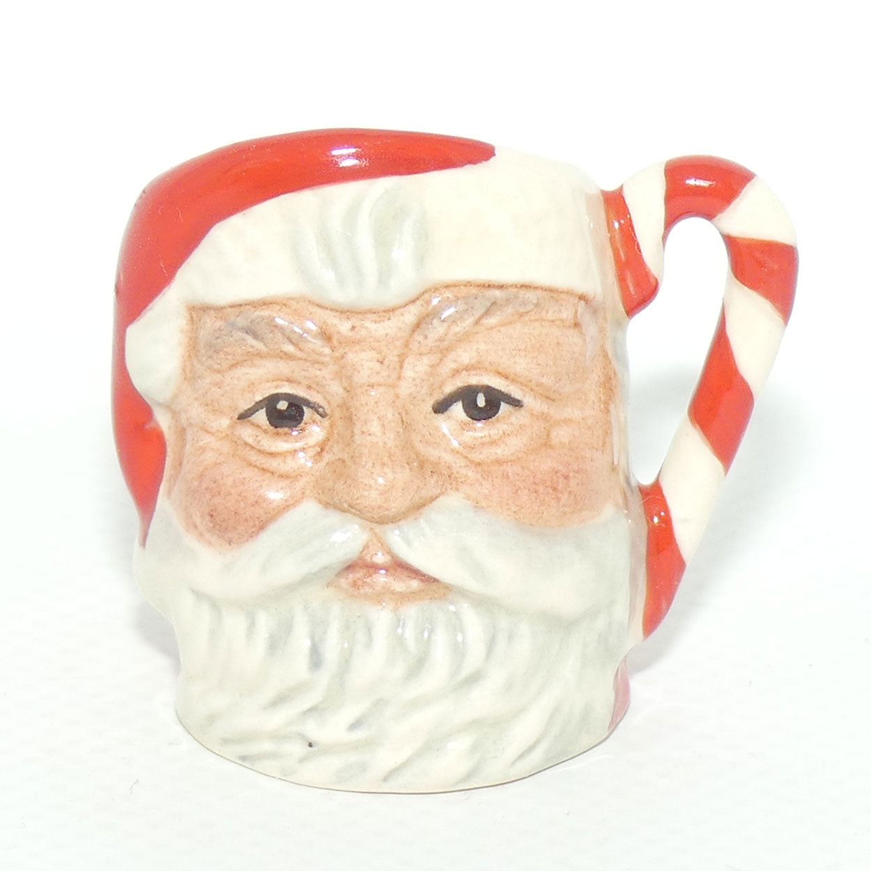 D6980 Royal Doulton tiny character jug Santa | Candy Cane handle