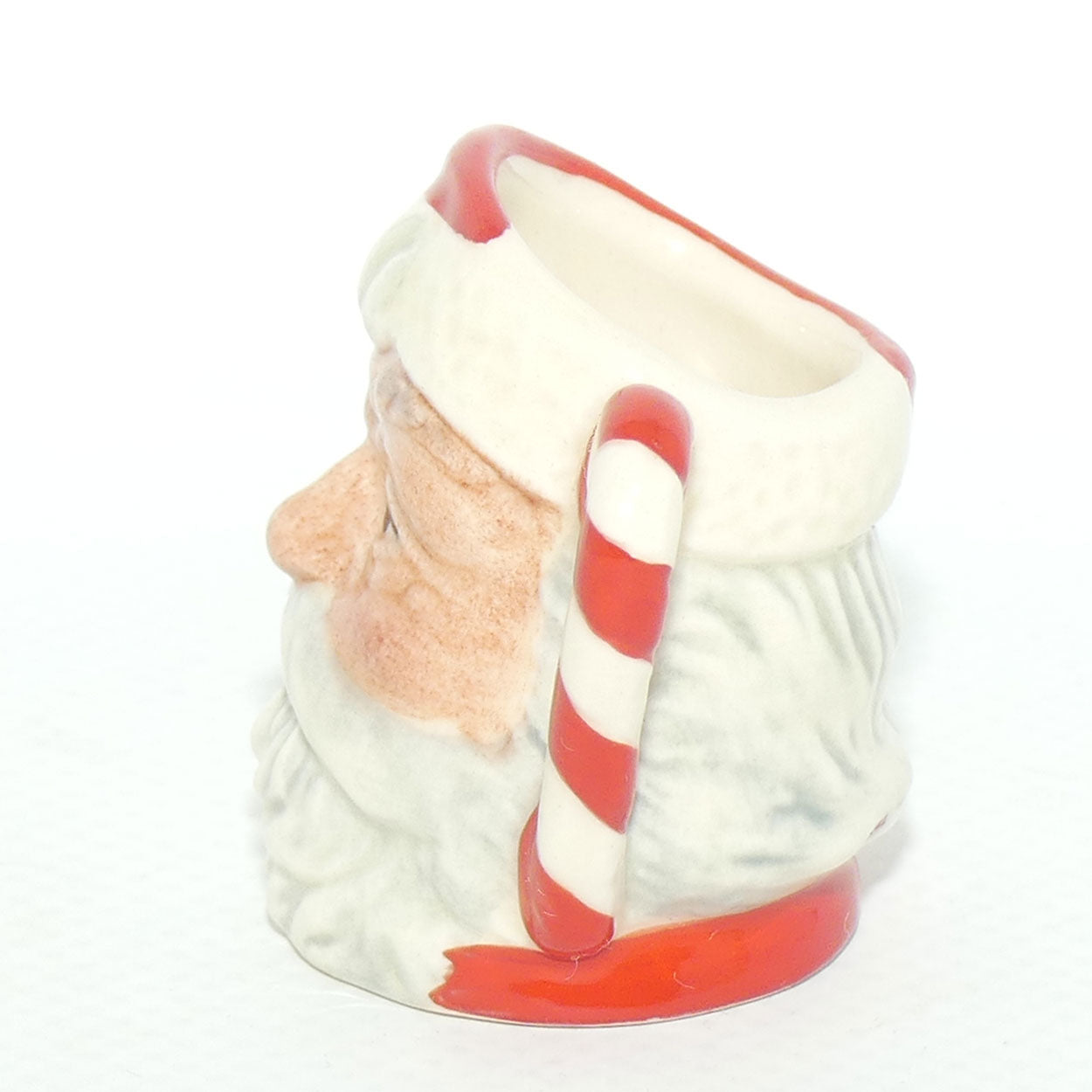 D6980 Royal Doulton tiny character jug Santa | Candy Cane handle