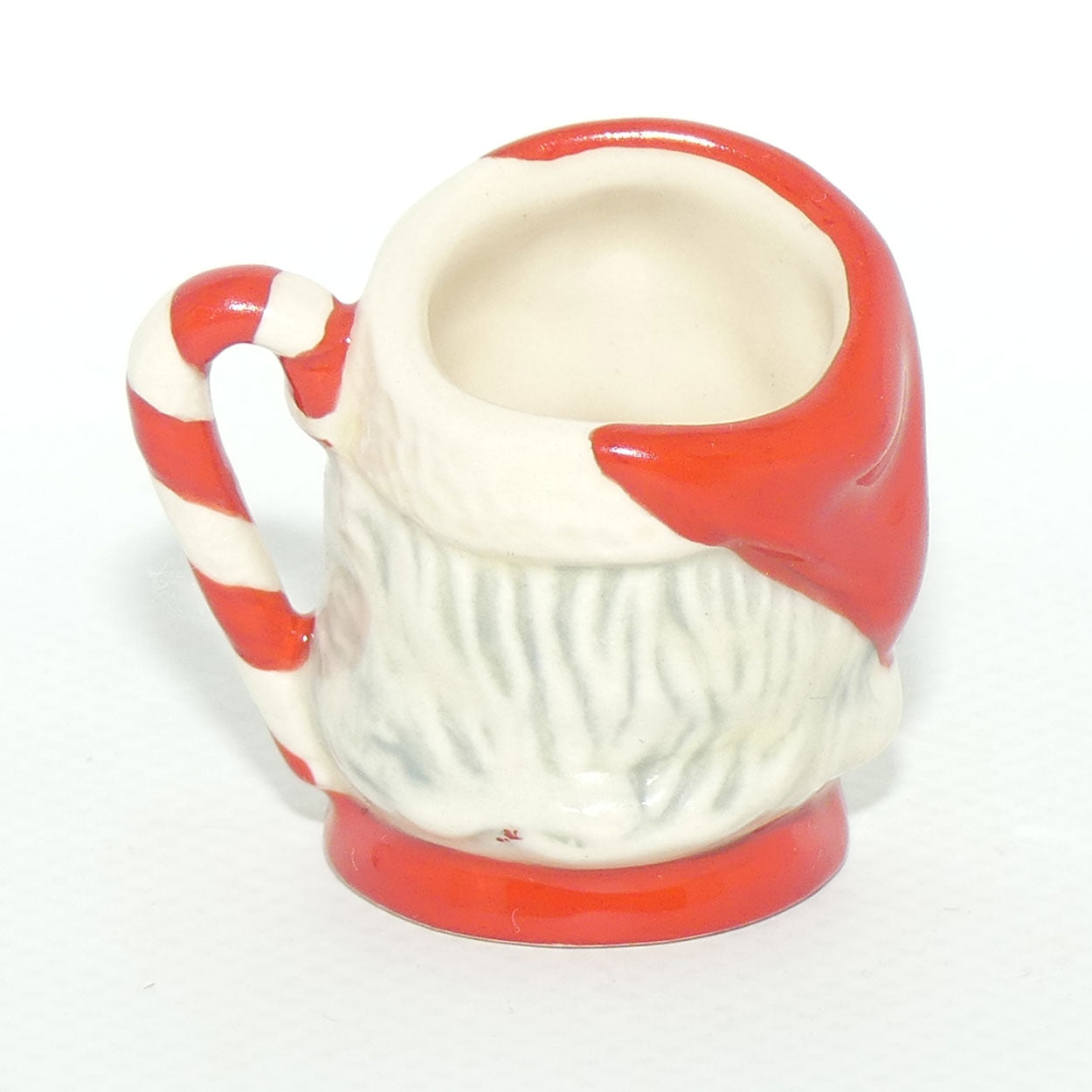 D6980 Royal Doulton tiny character jug Santa | Candy Cane handle