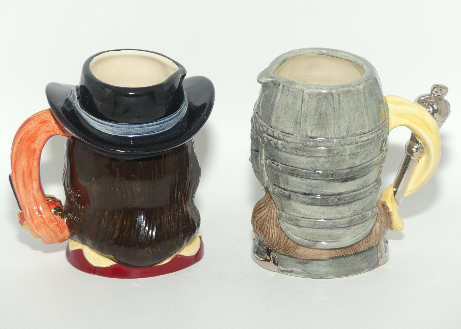 D6985 - D6986 Royal Doulton small character jug set | King Charles I | Oliver Cromwell | #546