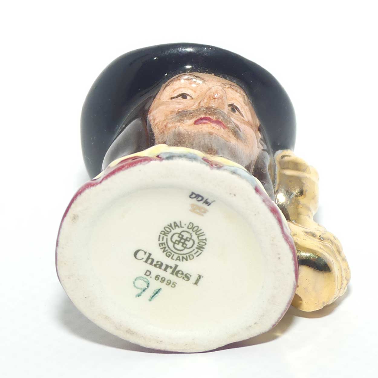 D6995 Royal Doulton tiny character jug Charles I | Kings and Queens of the Realm | LE91/2500