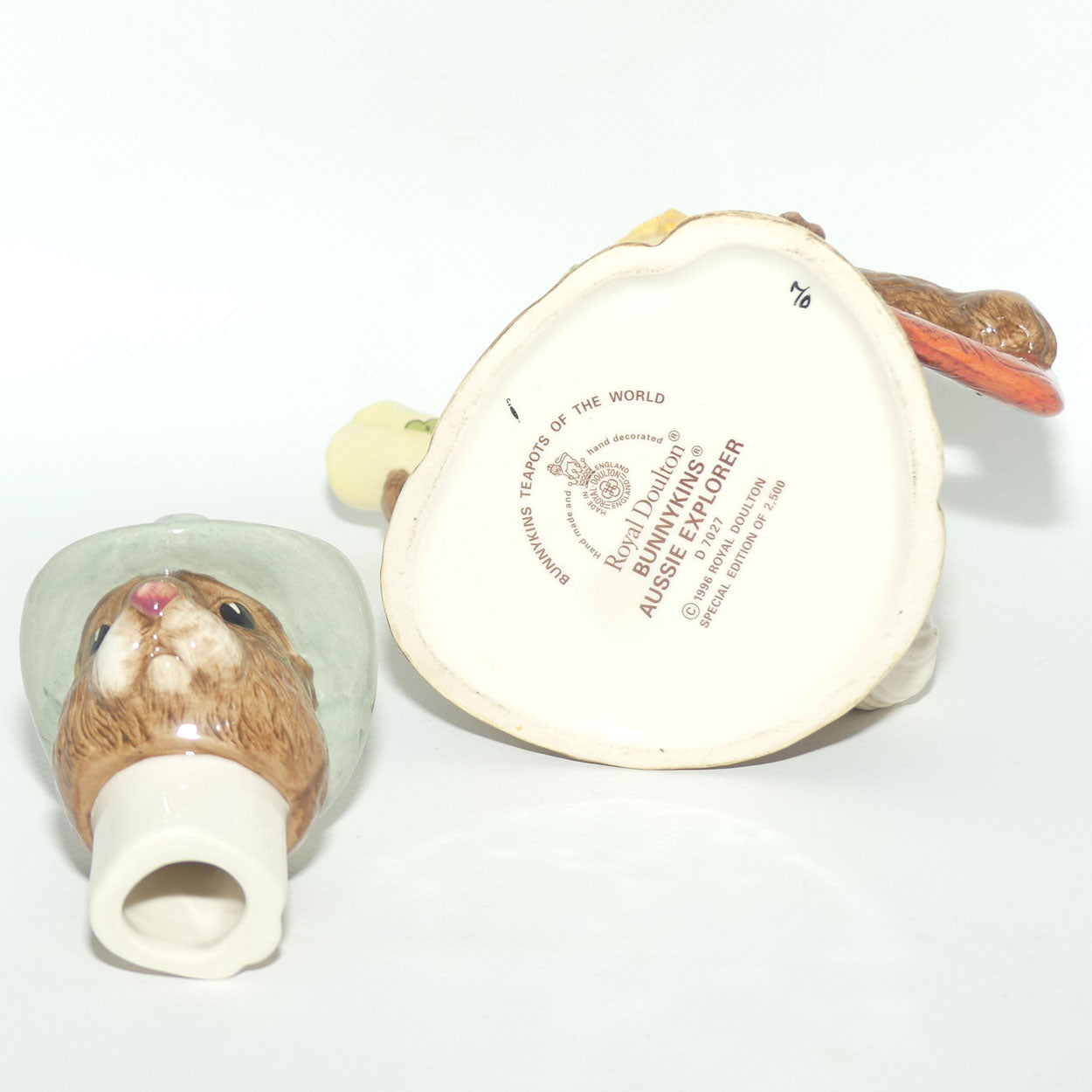 D7027 Royal Doulton Bunnykins Aussie Explorer Teapot | LE 2500