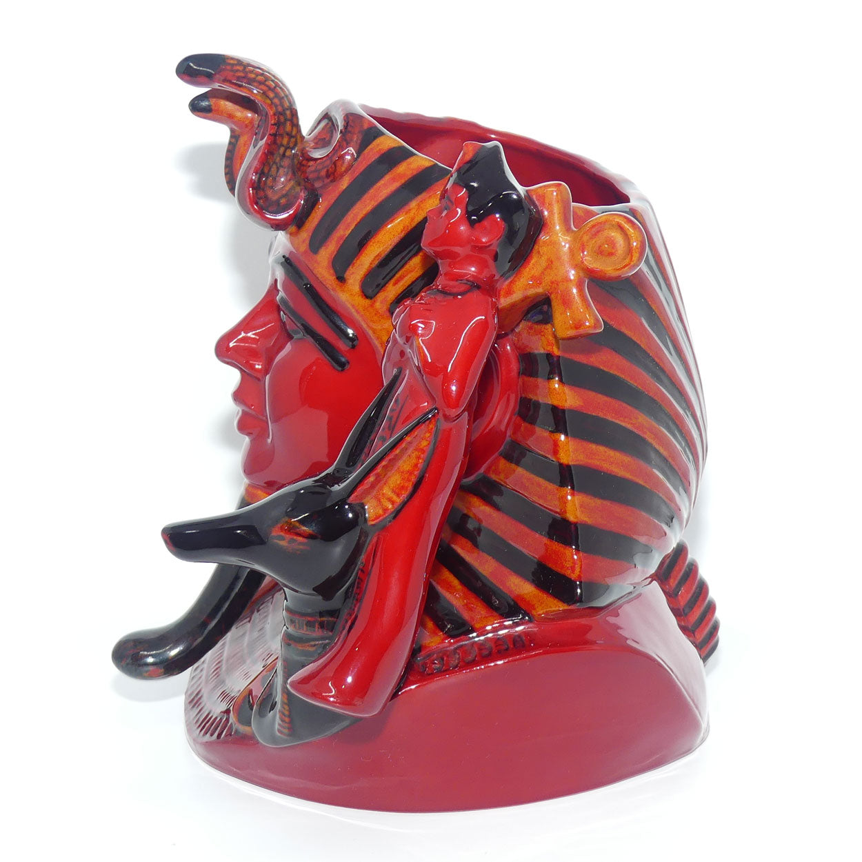 D7028 Royal Doulton large character jug The Pharaoh | Flambe