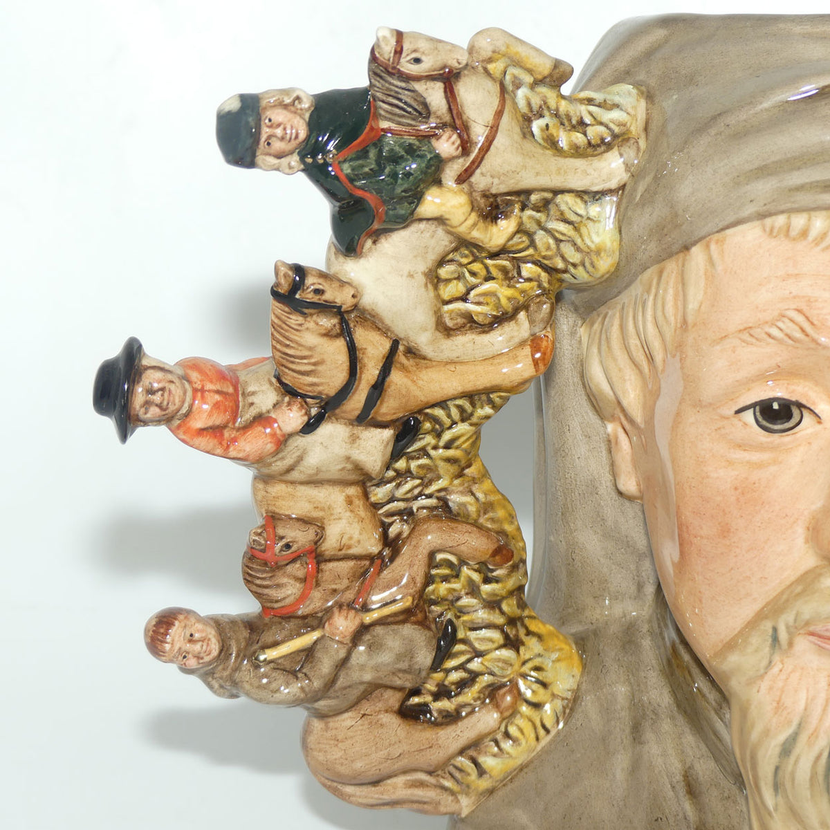 D7029 Royal Doulton large double handle character jug Geoffrey Chaucer | LE 734/1500 + Cert