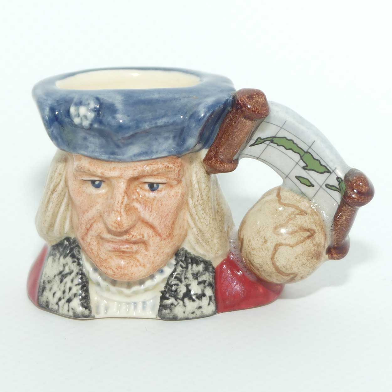 D7081 Royal Doulton tiny character jug Columbus | Explorers | LE1099