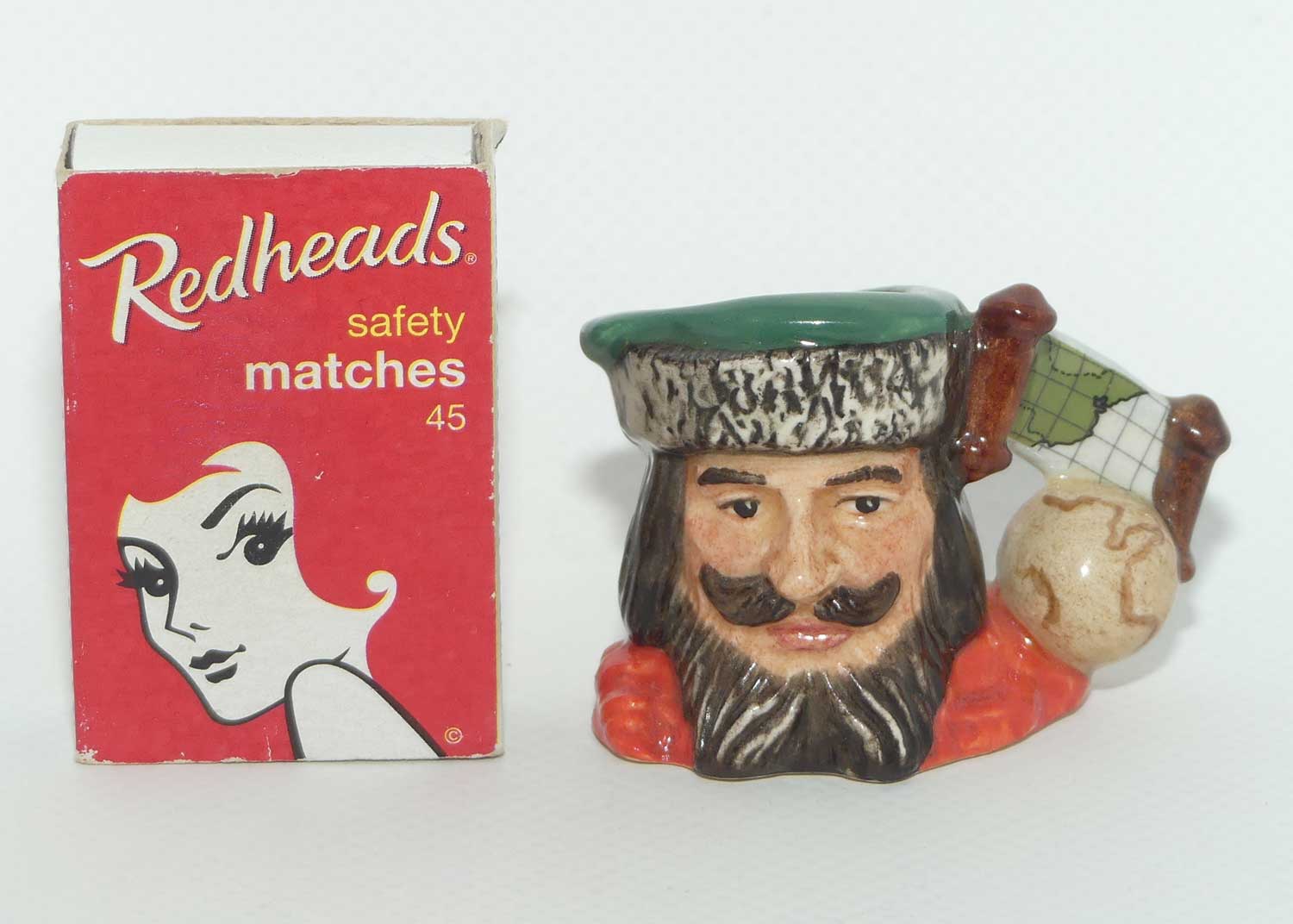 D7084 Royal Doulton tiny character jug Marco Polo | Explorers | LE1099