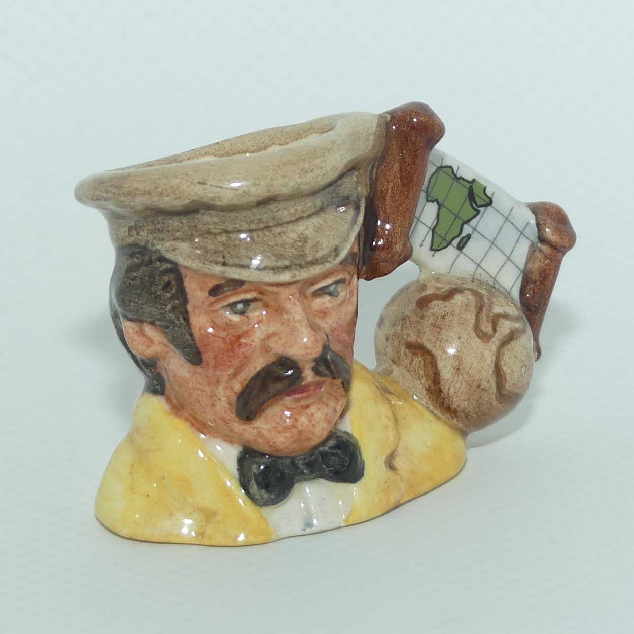 D7085 Royal Doulton tiny character jug Dr Livingstone | Explorers | LE1099