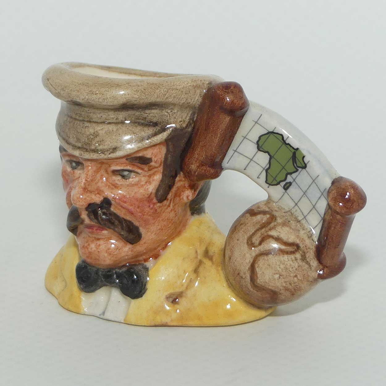 D7085 Royal Doulton tiny character jug Dr Livingstone | Explorers | LE1099