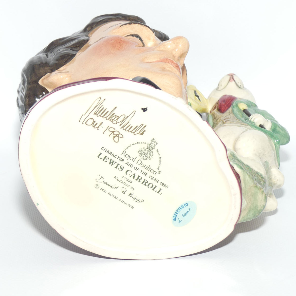 D7096 Royal Doulton large character jug Lewis Carroll | 1998 CJY | Signed + Cert