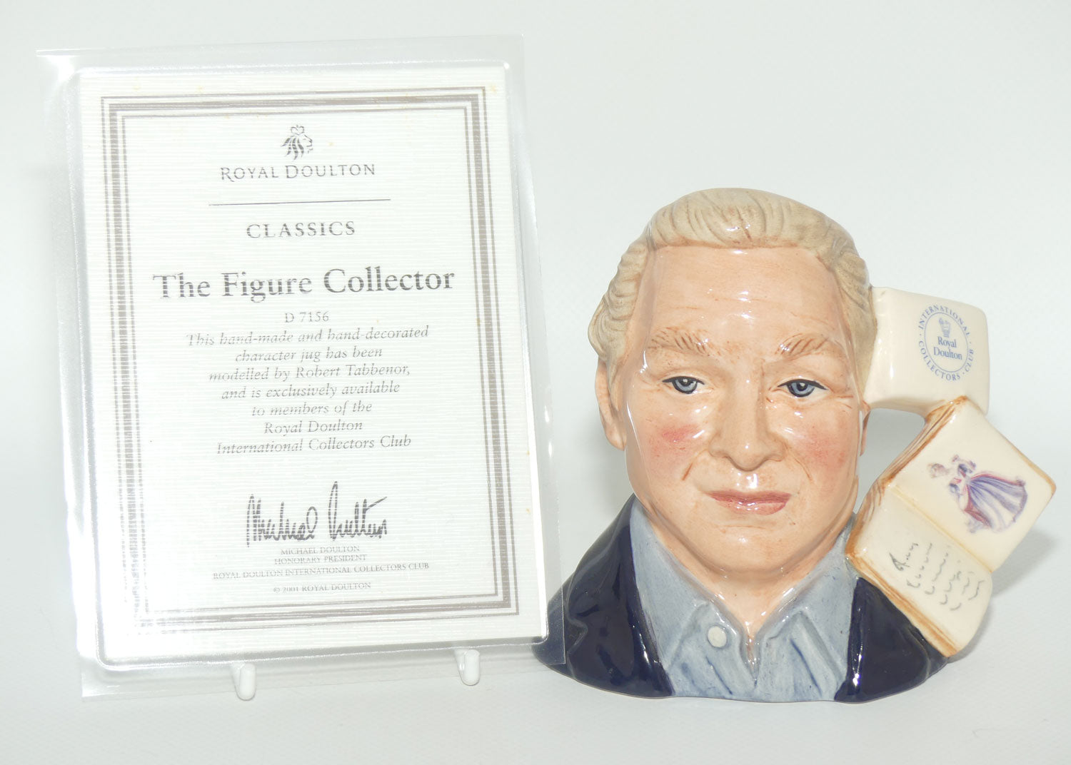 D7156 Royal Doulton small character jug The Figure Collector | + Cert