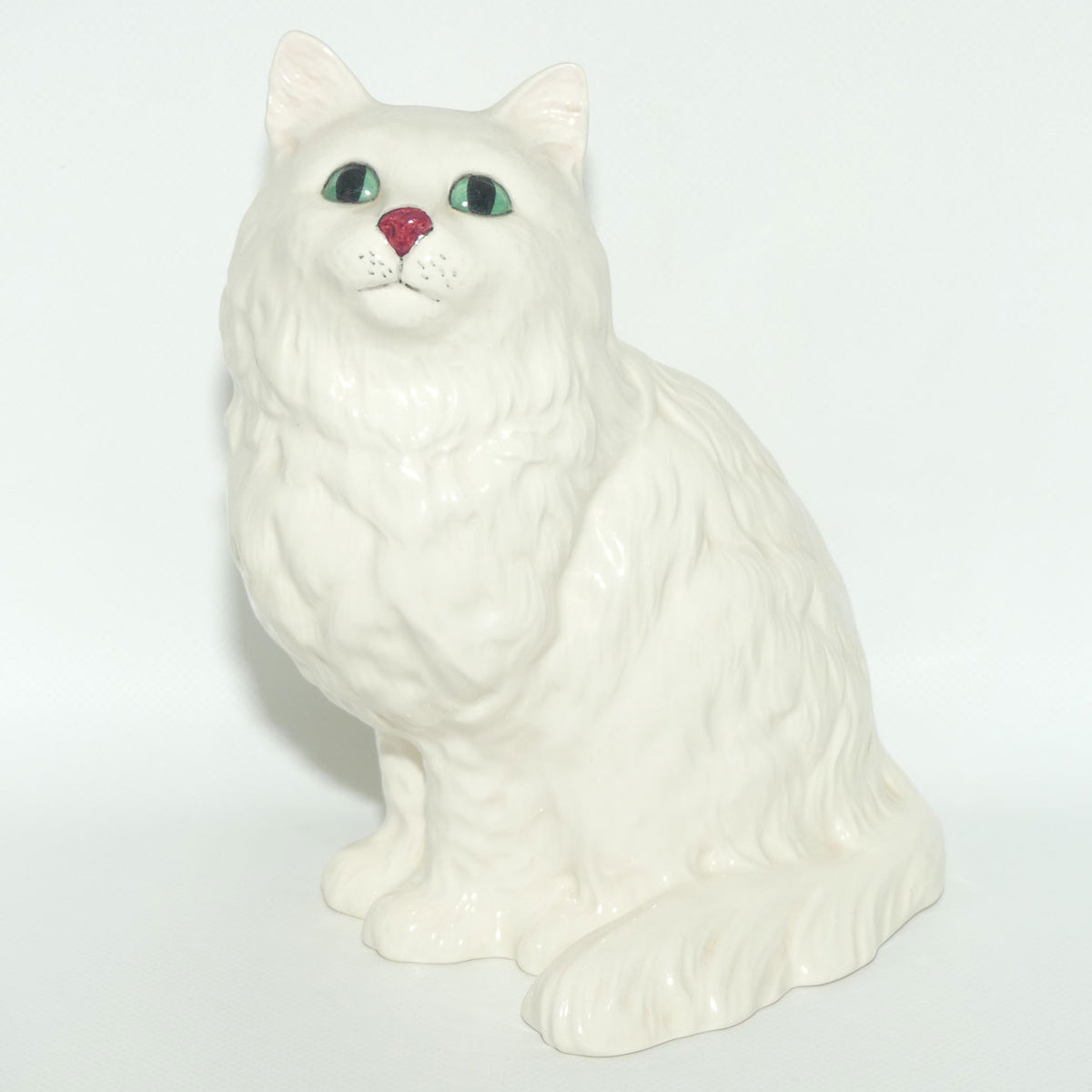 DA126 Royal Doulton Persian Cat | Seated | White | #1