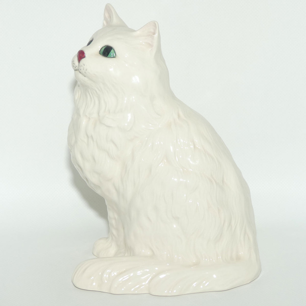 DA126 Royal Doulton Persian Cat | Seated | White | #1