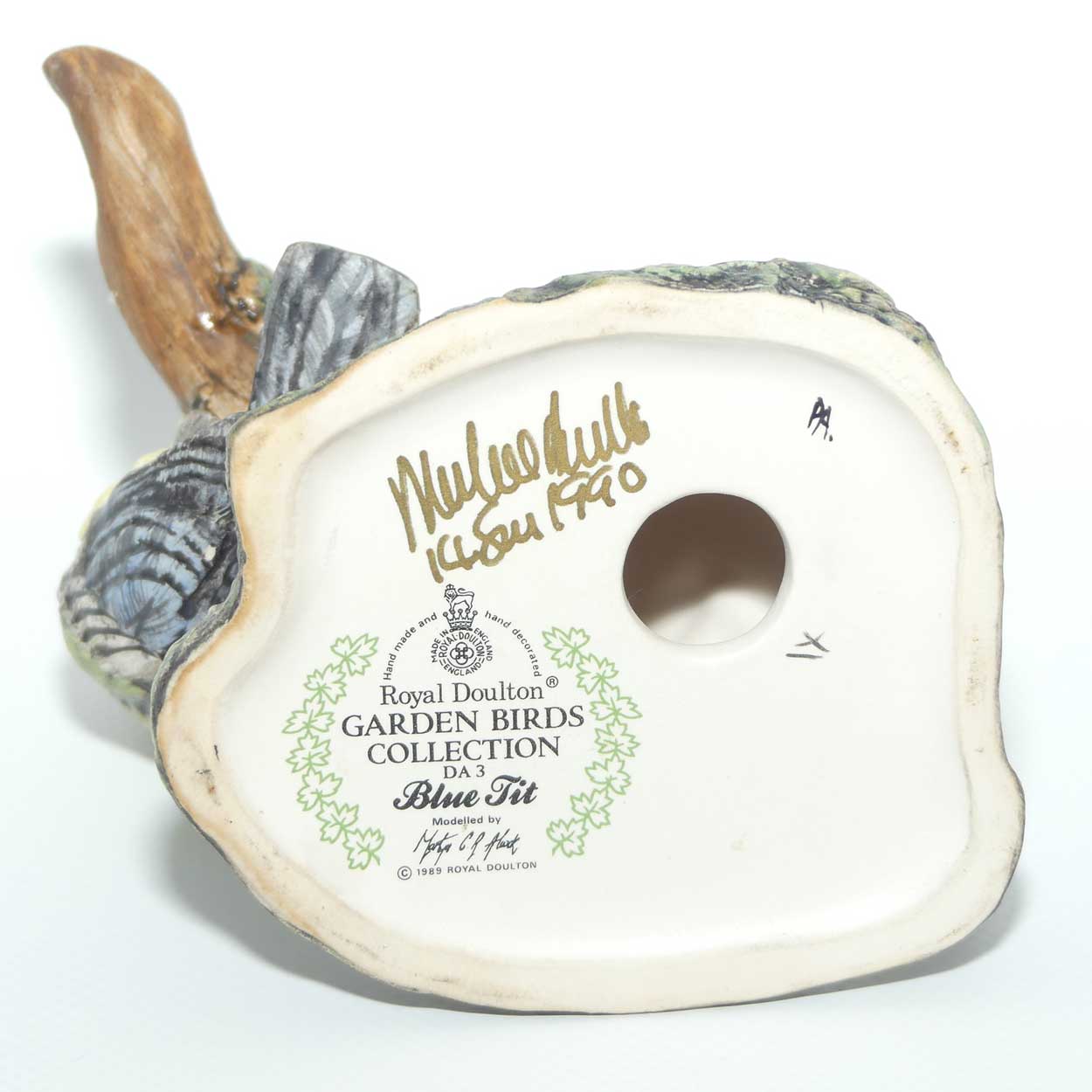 DA3 Royal Doulton Garden Birds collection figure | Suspended Blue Tit
