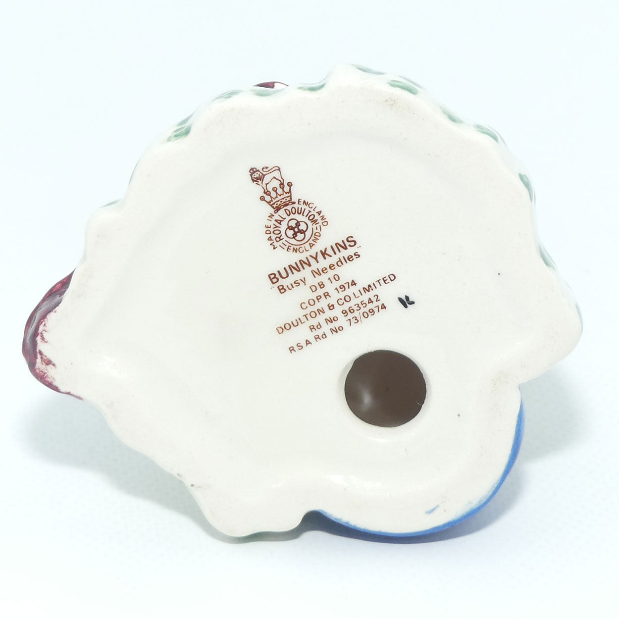 DB010 Royal Doulton Bunnykins Busy Needles | no box
