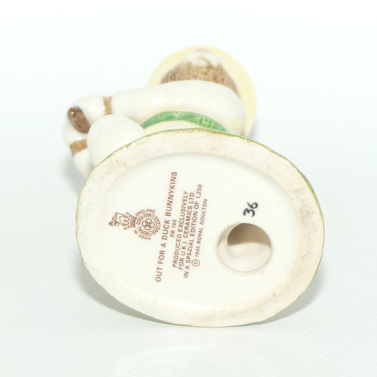 DB160 Royal Doulton Bunnykins Out for a Duck | LE561/1250 | Figure only + Cert