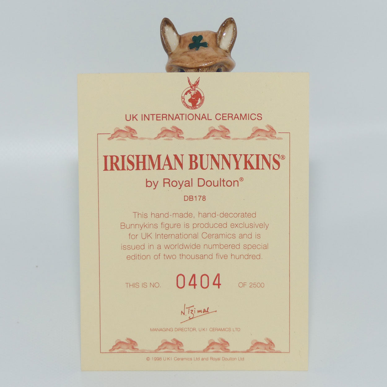 DB178 Royal Doulton Bunnykins figurine Irishman | Limited Edition
