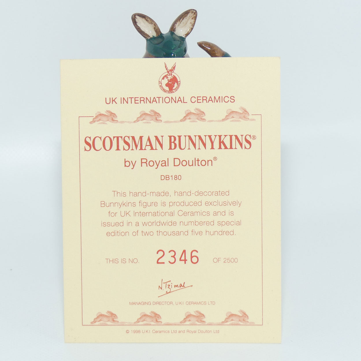 DB180 Royal Doulton Bunnykins figurine Scotsman | Limited Edition