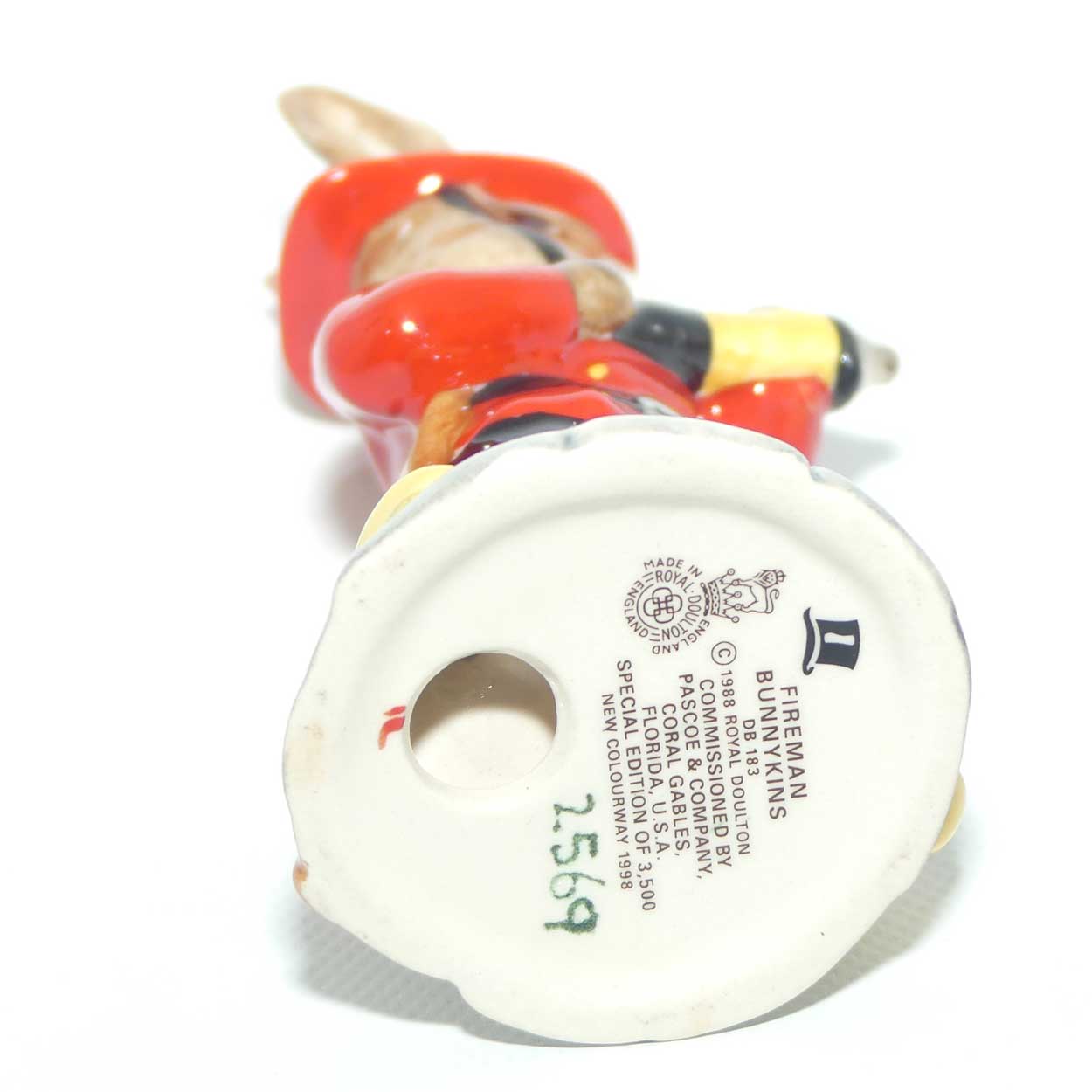 DB183 Royal Doulton Bunnykins Fireman | LE2569/3000 | boxed