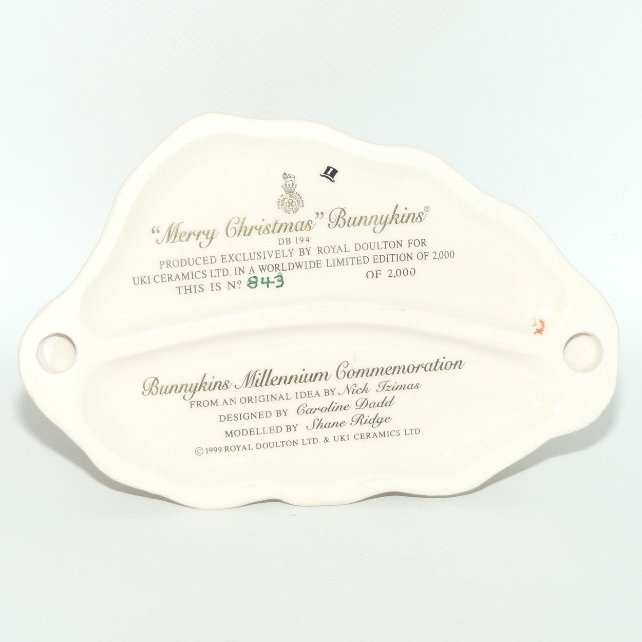 DB194 Royal Doulton Bunnykins Merry Christmas Tableau | Figure + Cert