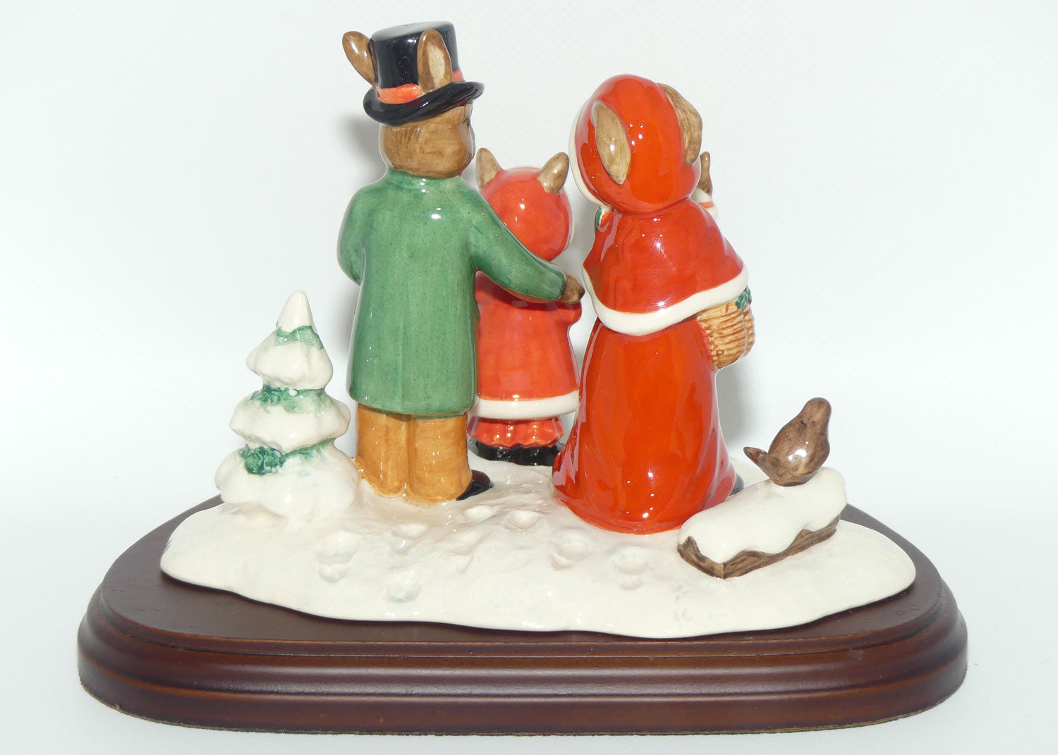 DB194 Royal Doulton Bunnykins Merry Christmas Bunnykins tableau | Ltd Ed 845/2000 | Box + Cert