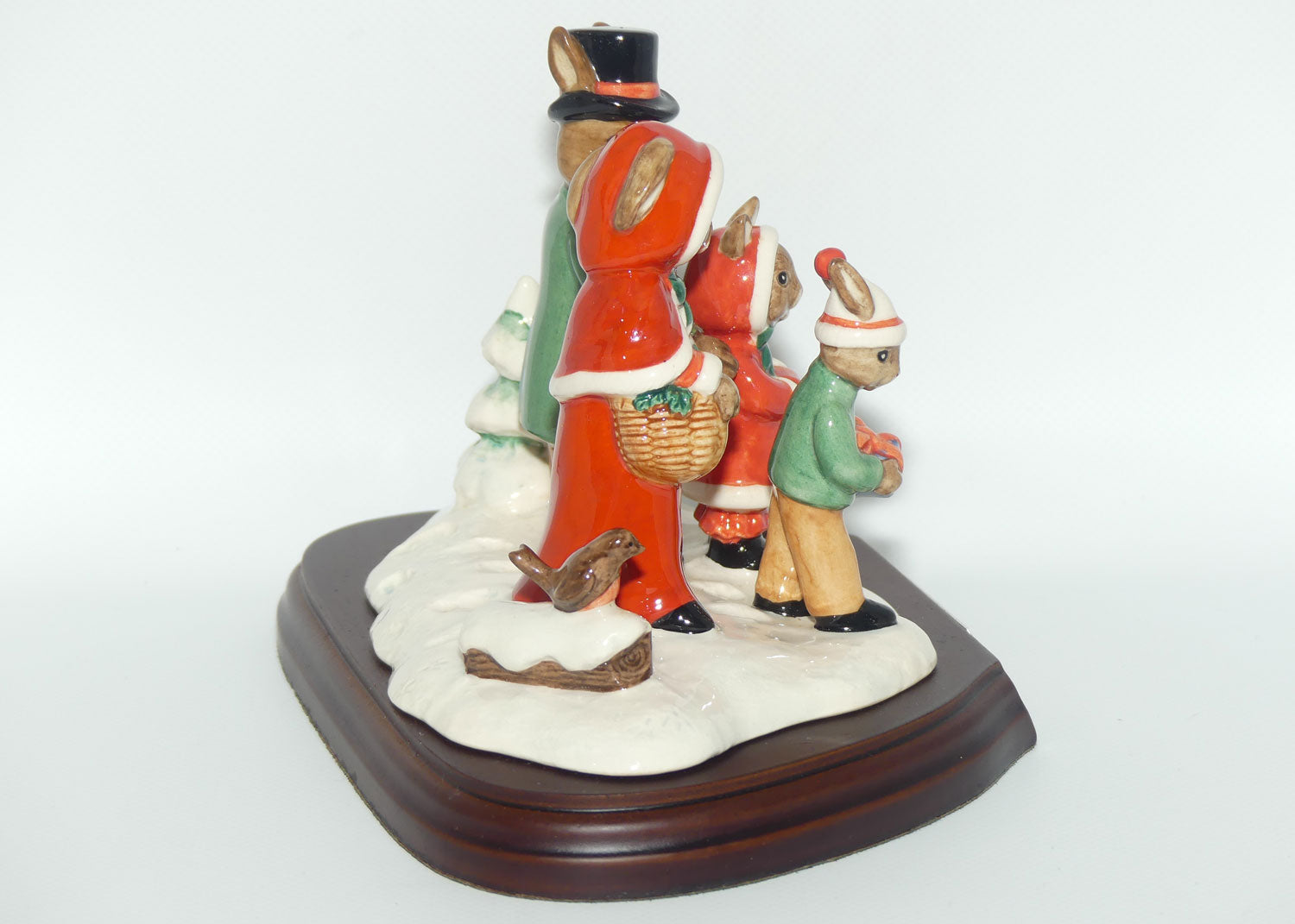 DB194 Royal Doulton Bunnykins Merry Christmas Bunnykins tableau | Ltd Ed 845/2000 | Box + Cert