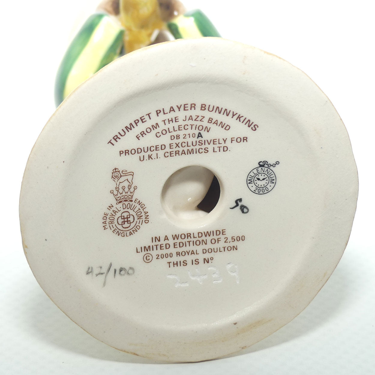 DB210A1 Colourway | Royal Doulton Bunnykins Trumpet Player | LE100 only | boxed