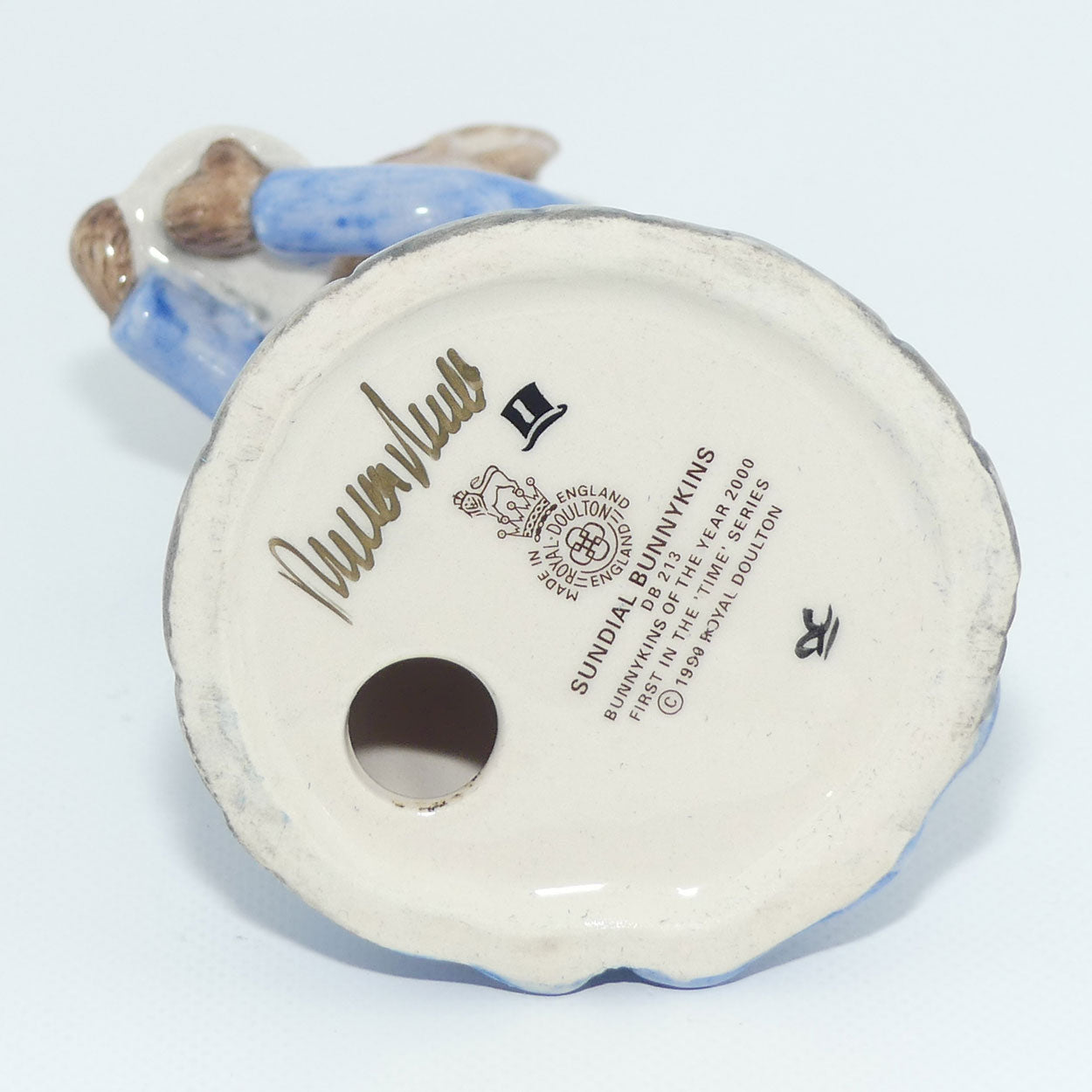 DB213 Royal Doulton Bunnykins Sundial | signed + Cert