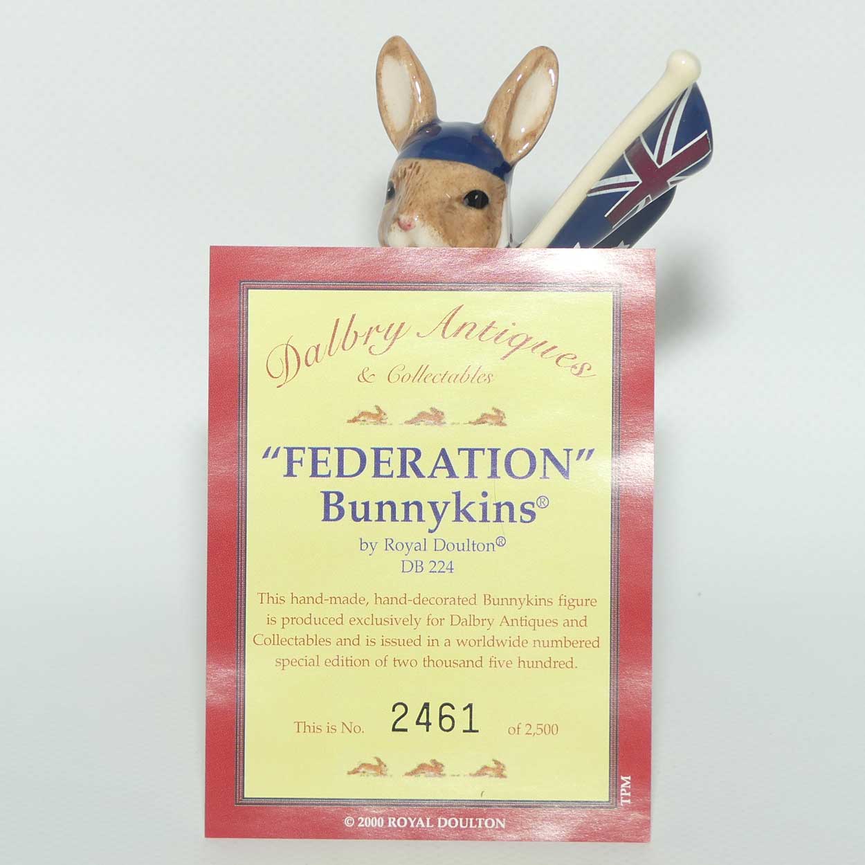 DB224 Royal Doulton Bunnykins Federation | LE2461/2500 | Box + Cert