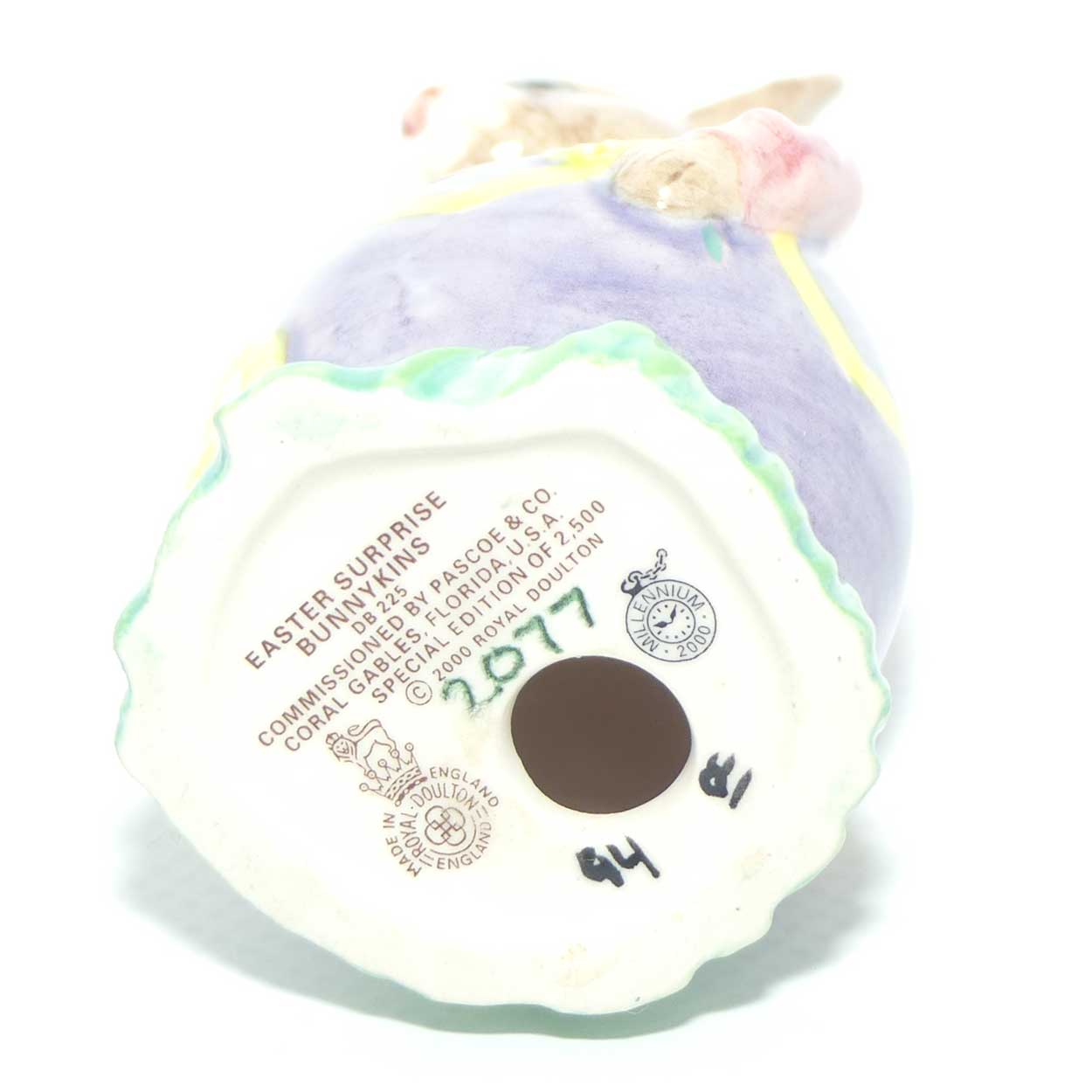 DB225 Royal Doulton Bunnykins Easter Surprise Bunnykins | LE2077 | boxed