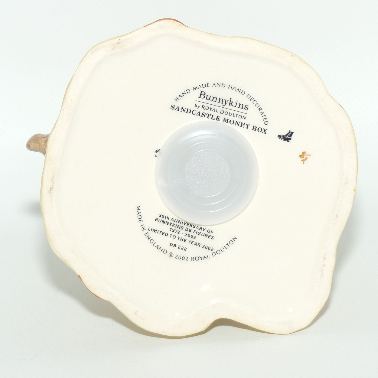 DB228 Royal Doulton Bunnykins Sandcastle Money Box