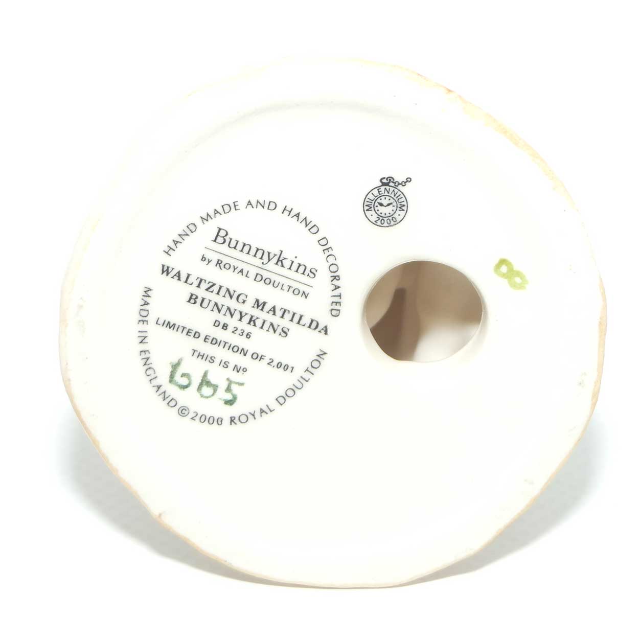 DB236 Royal Doulton Bunnykins Waltzing Matilda | LE 0665/2500 | box + Cert