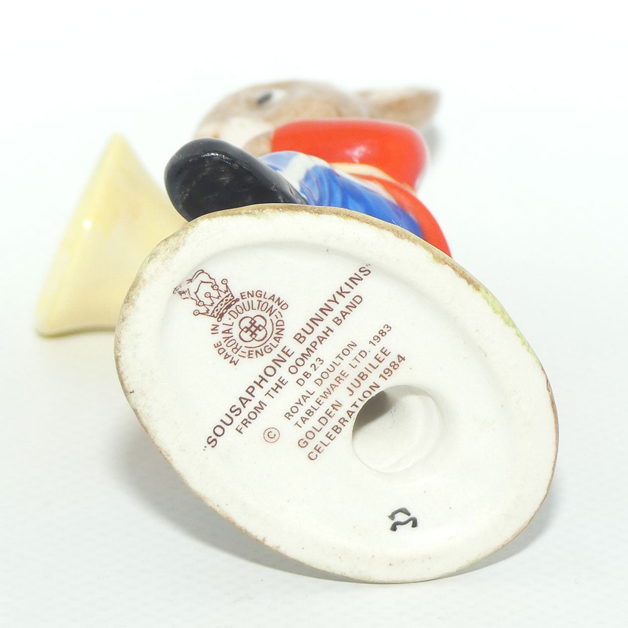 DB023 Royal Doulton Bunnykins Sousaphone | GJ stamp | no box