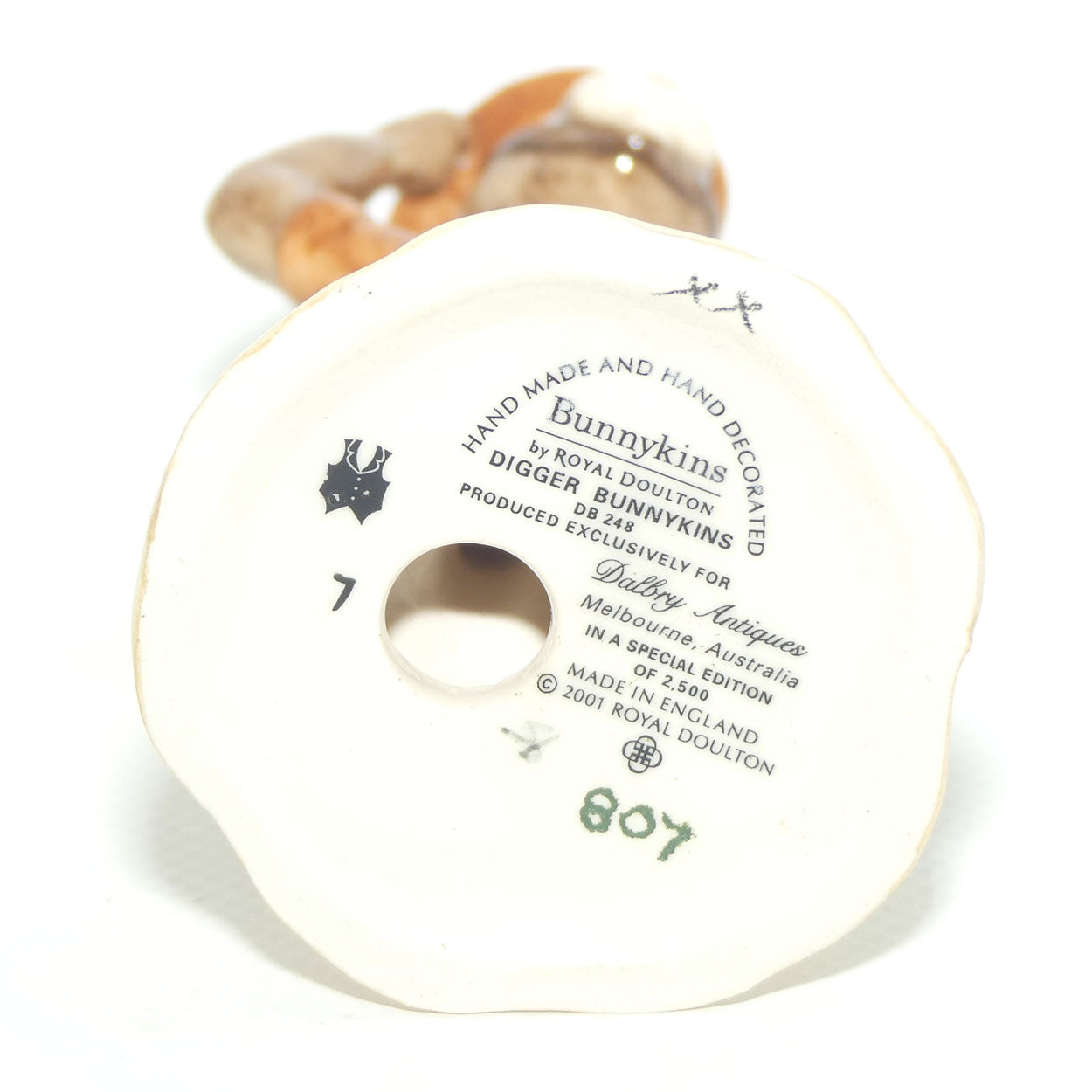 DB248 Royal Doulton Bunnykins Digger | 807/2500 | Box + Cert