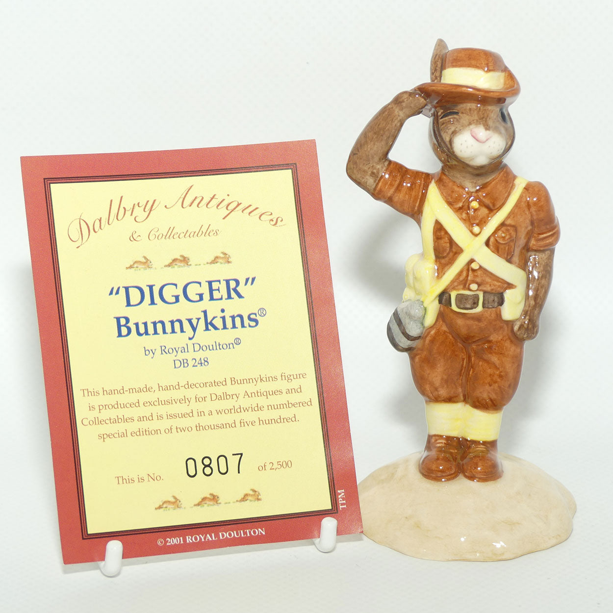 DB248 Royal Doulton Bunnykins Digger | 807/2500 | Box + Cert