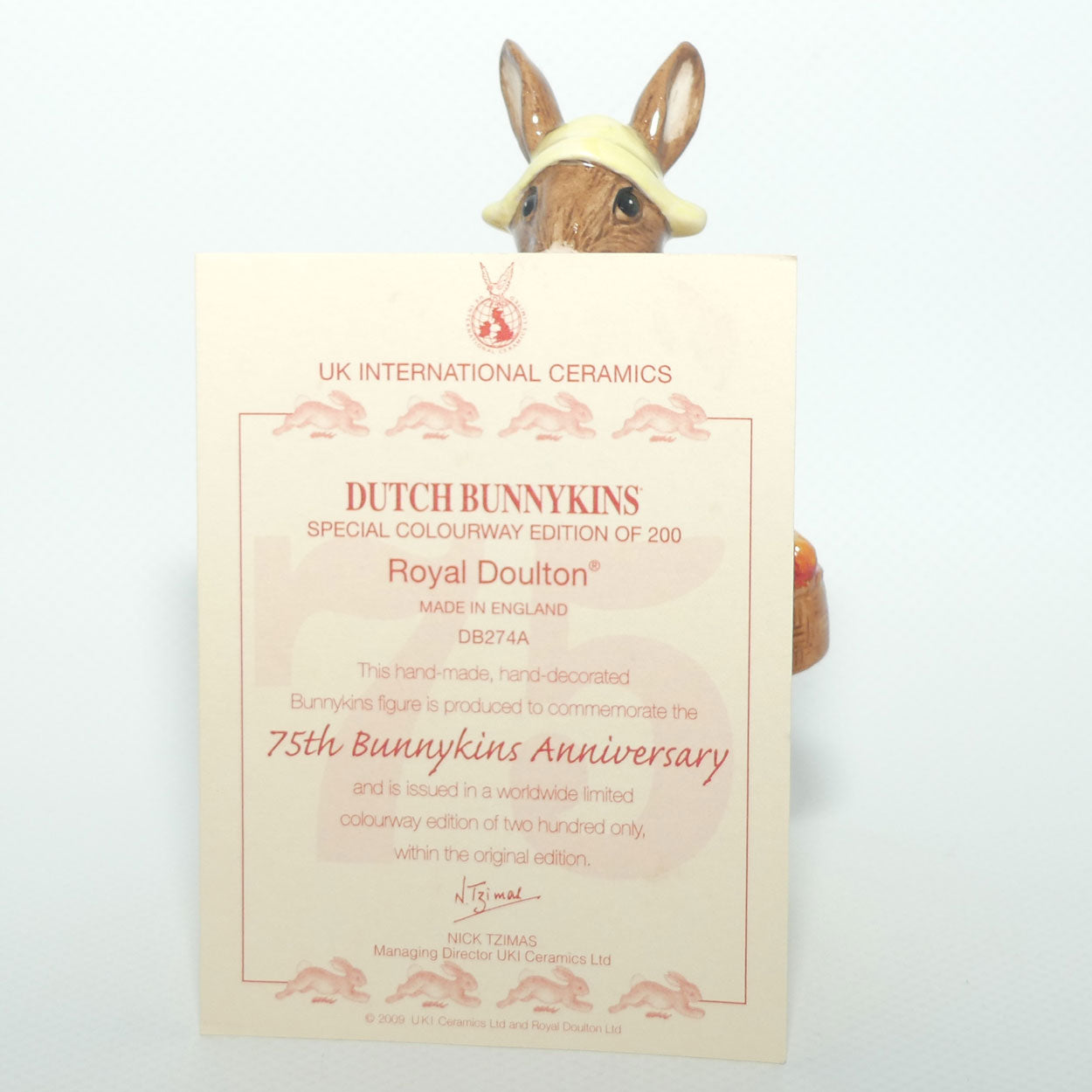 DB274A Colourway | Royal Doulton Bunnykins Dutch | LE200 only | boxed