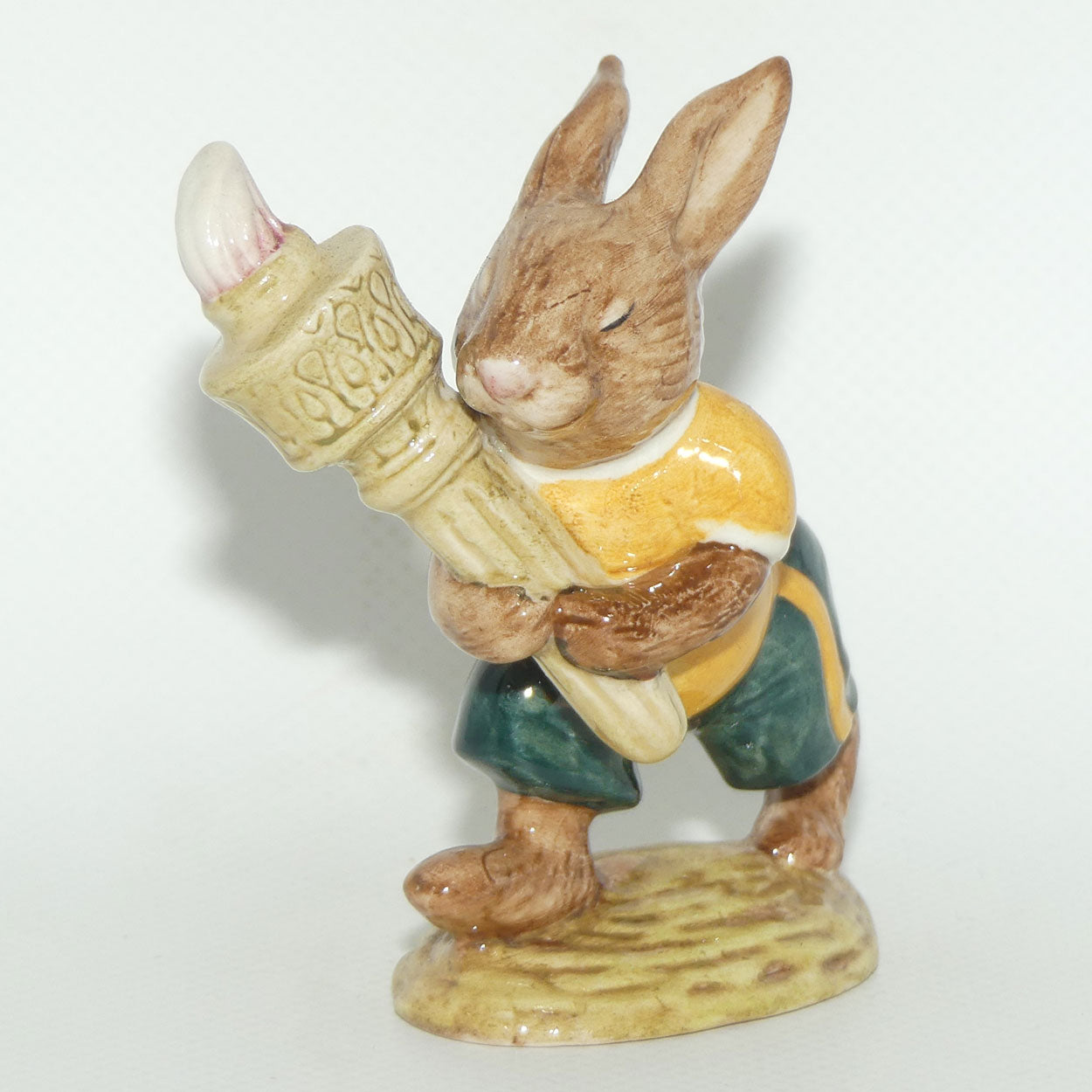 DB028B Royal Doulton Bunnykins Olympic | Green & Gold BK3 | no box |