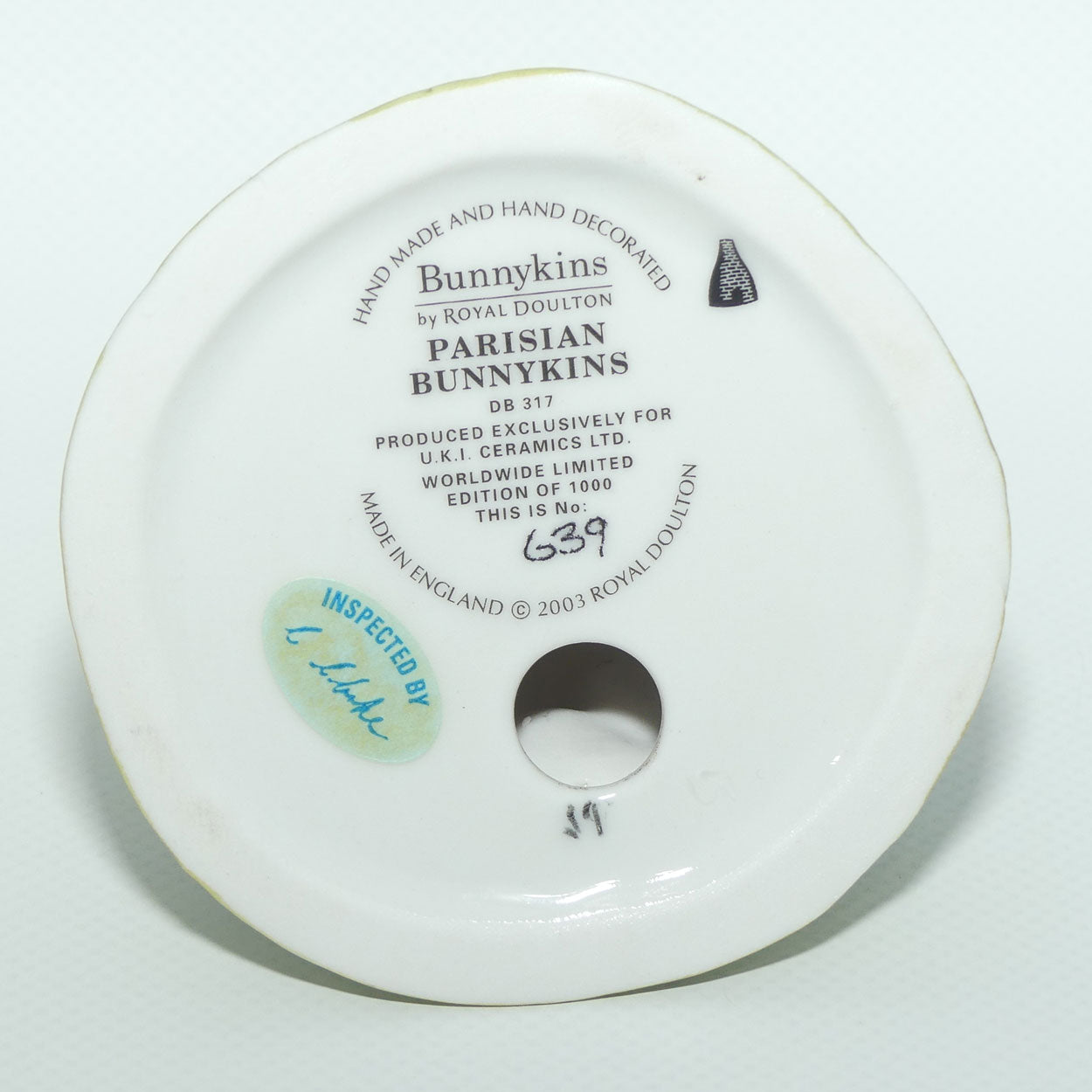 DB317 Royal Doulton Bunnykins Parisian | LE639/1000 | figure only