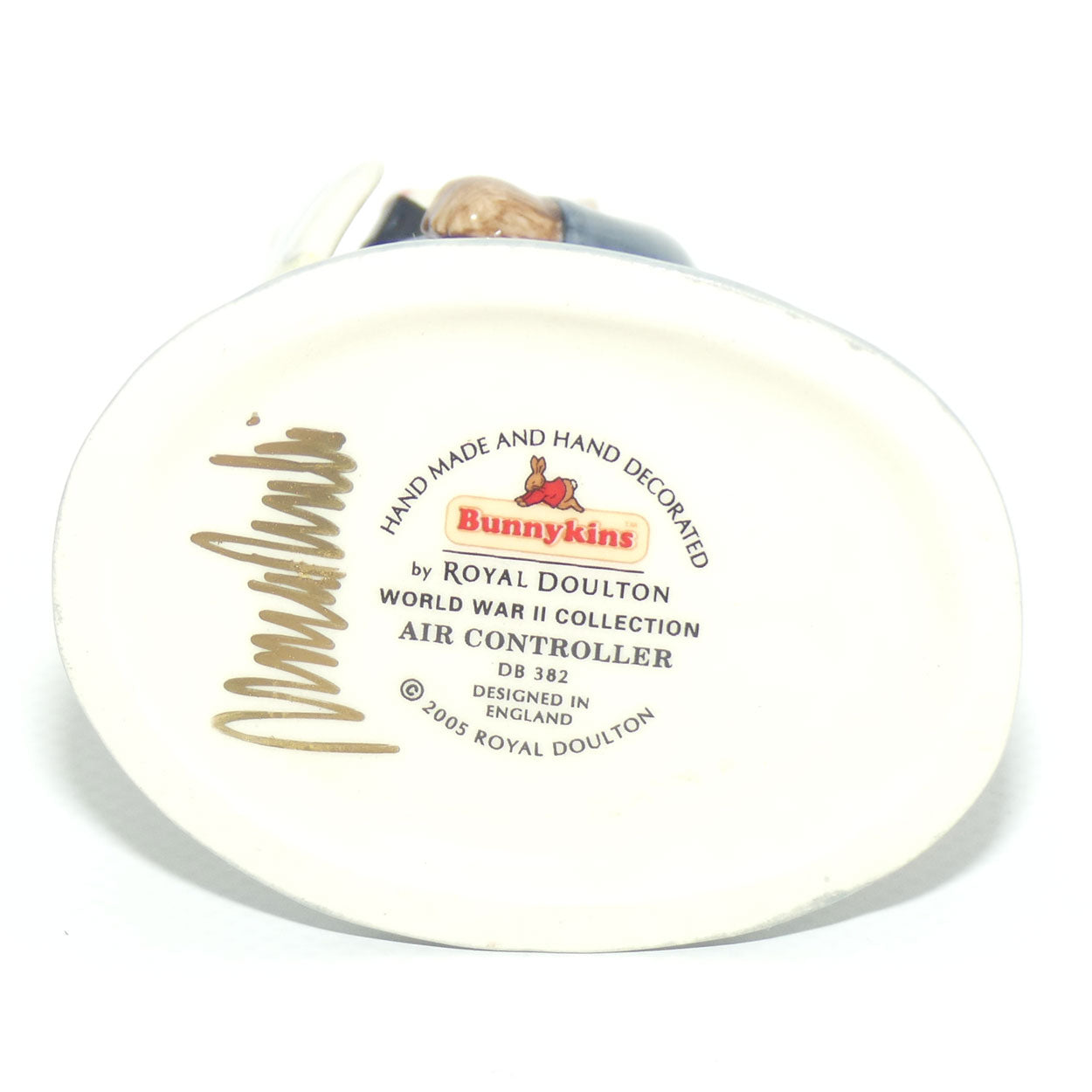 DB382 Royal Doulton Bunnykins World War II | Air Controller | signed