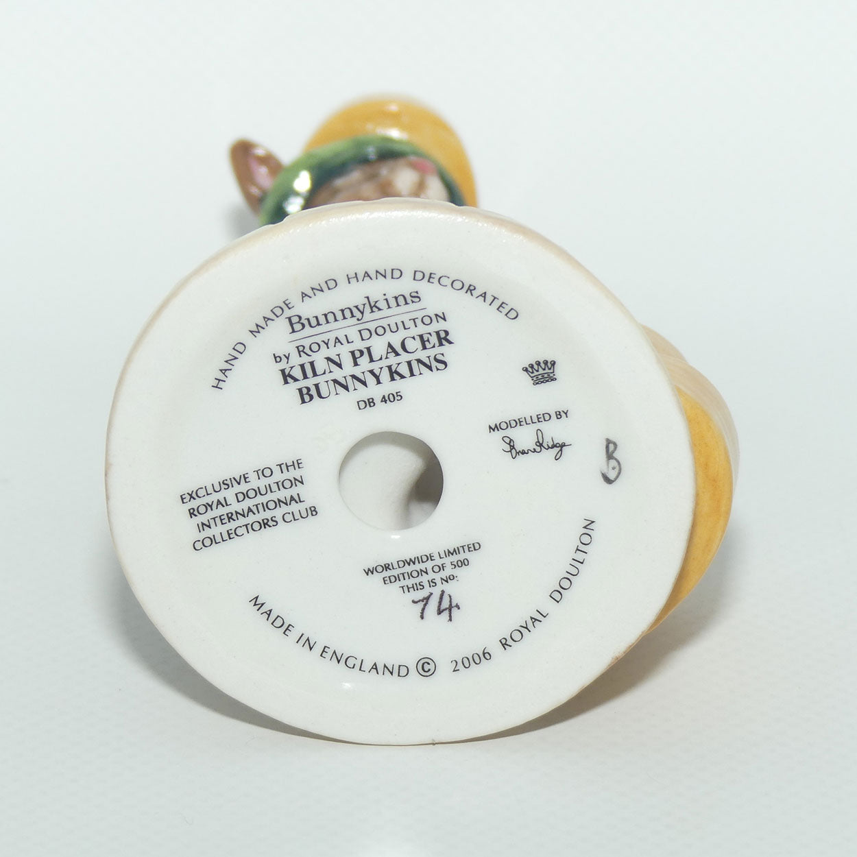 DB405 Royal Doulton Bunnykins Kiln Placer | LE74/500 | box + Cert