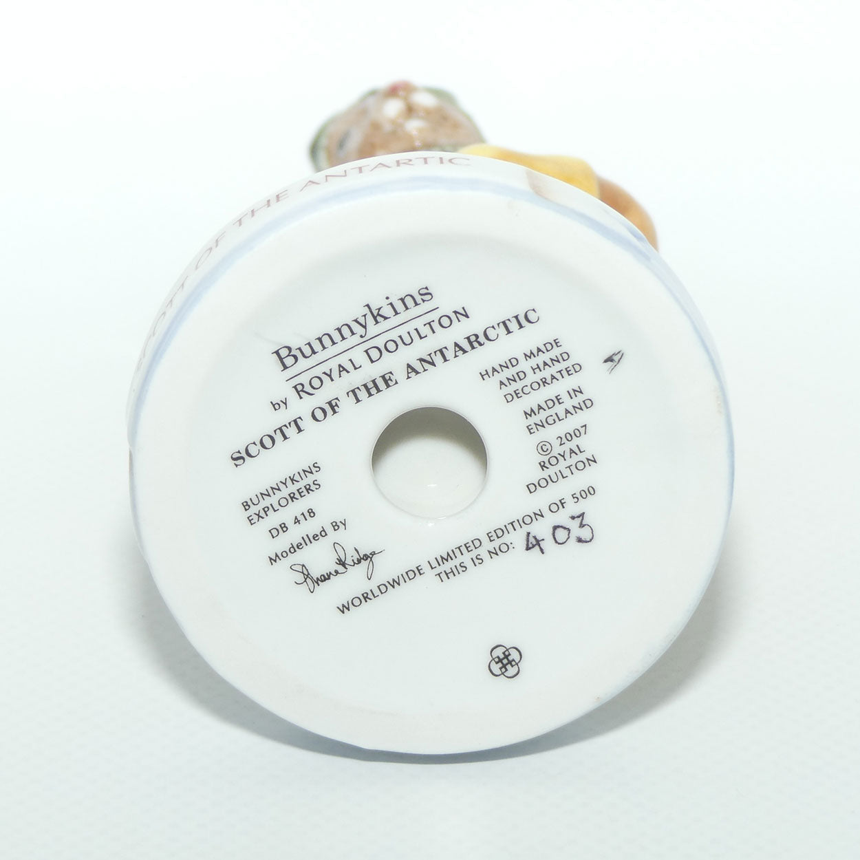 DB418 Royal Doulton Bunnykins Scott of the Antarctic | Explorers | LE403/500 | figure only