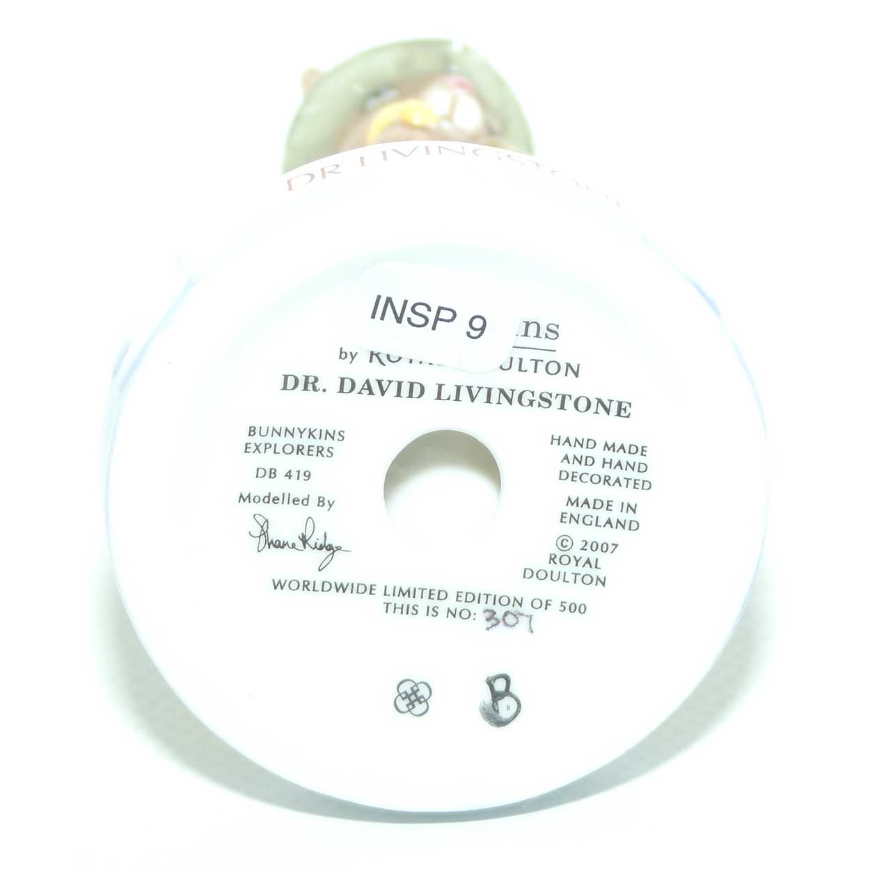 DB419 Royal Doulton Bunnykins Dr David Livingstone | Explorers | LE307/500