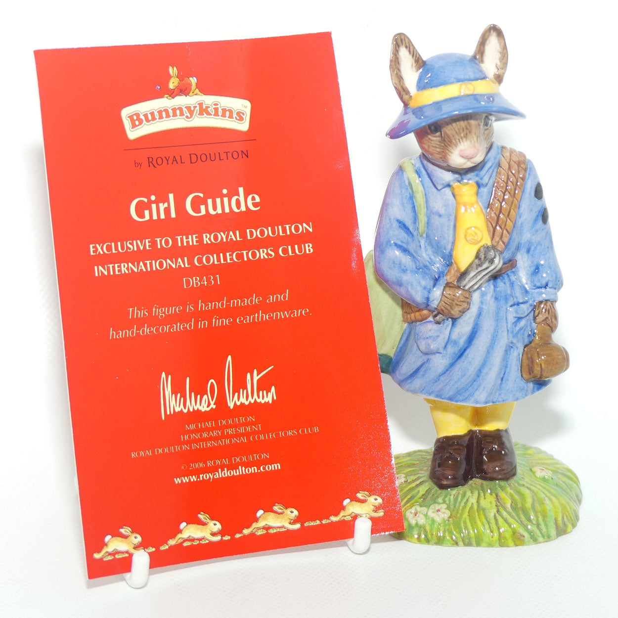DB431 Royal Doulton Bunnykins Girl Guide | Box + Cert