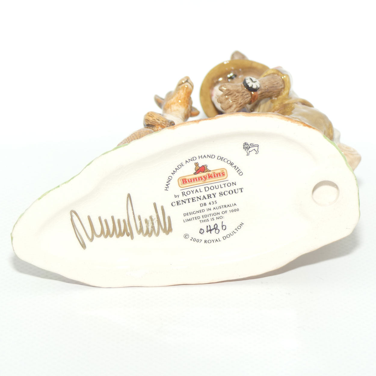 DB435 Royal Doulton Bunnykins Centenary Scout | LE 486/1000 | Box + Cert