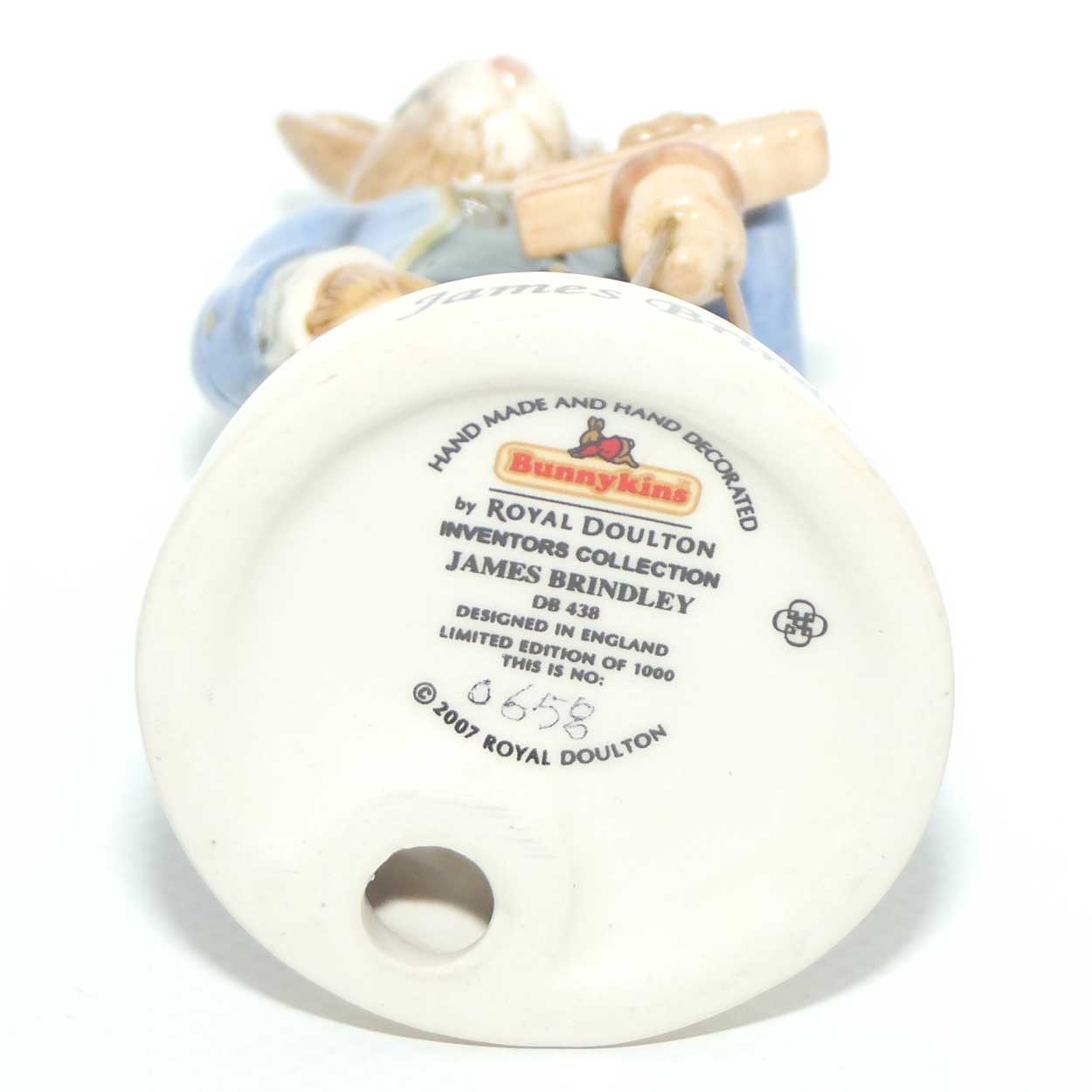 DB438 Royal Doulton Bunnykins Inventors | James Brindley | LE658/1000