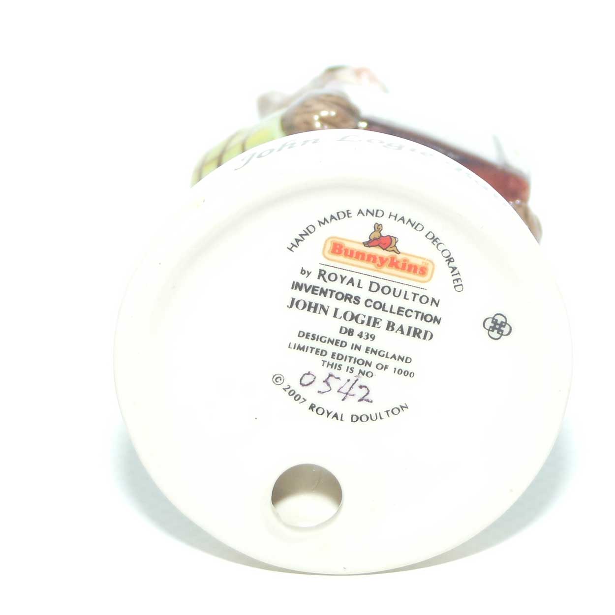 DB439 Royal Doulton Bunnykins Inventors | John Logie Baird | LE542/1000