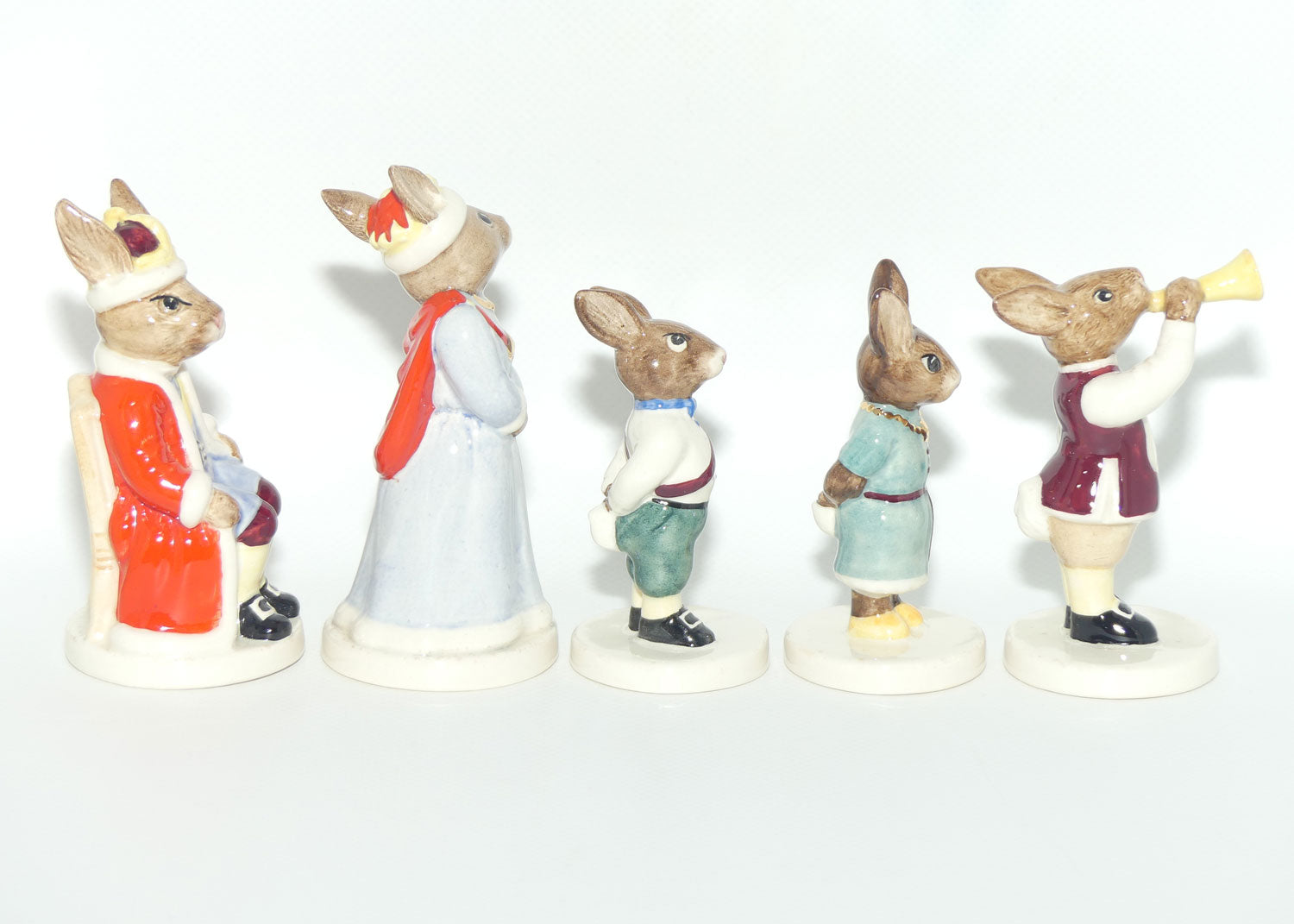 DB045 - DB049 Royal Doulton Bunnykins Royal Family set